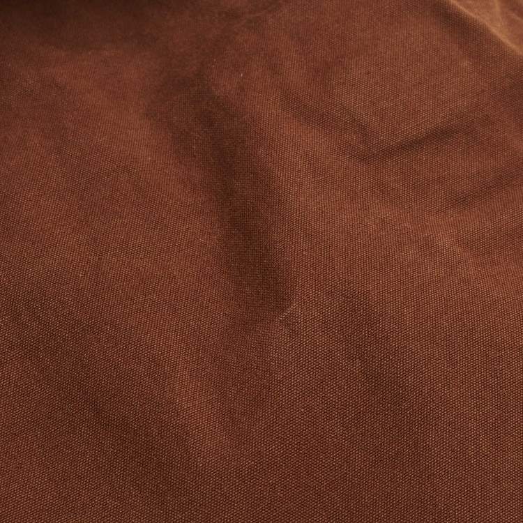 Pre Owned Hermes Fourre Tout Vassus Brown Canvas Messenger Bag