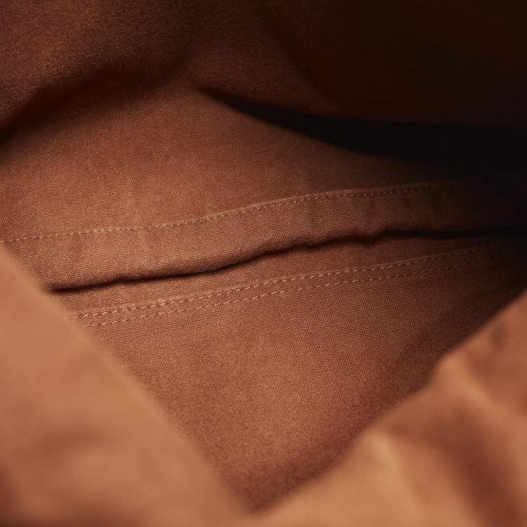 Pre Owned Hermes Fourre Tout Vassus Brown Canvas Messenger Bag