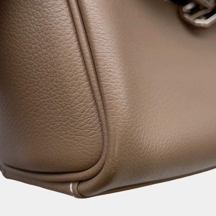 Pre Owned Hermes Kelly Messenger Etoupe Evercolor Size Pm