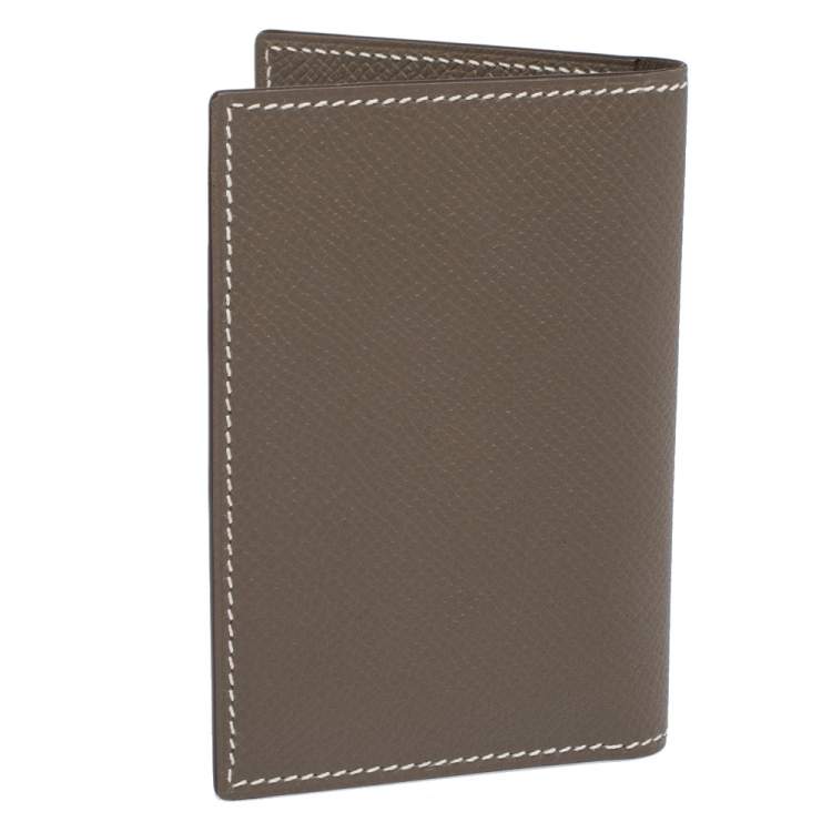 Pre Owned Hermes Sauge Epsom Leather MC² Euclide Card Holder