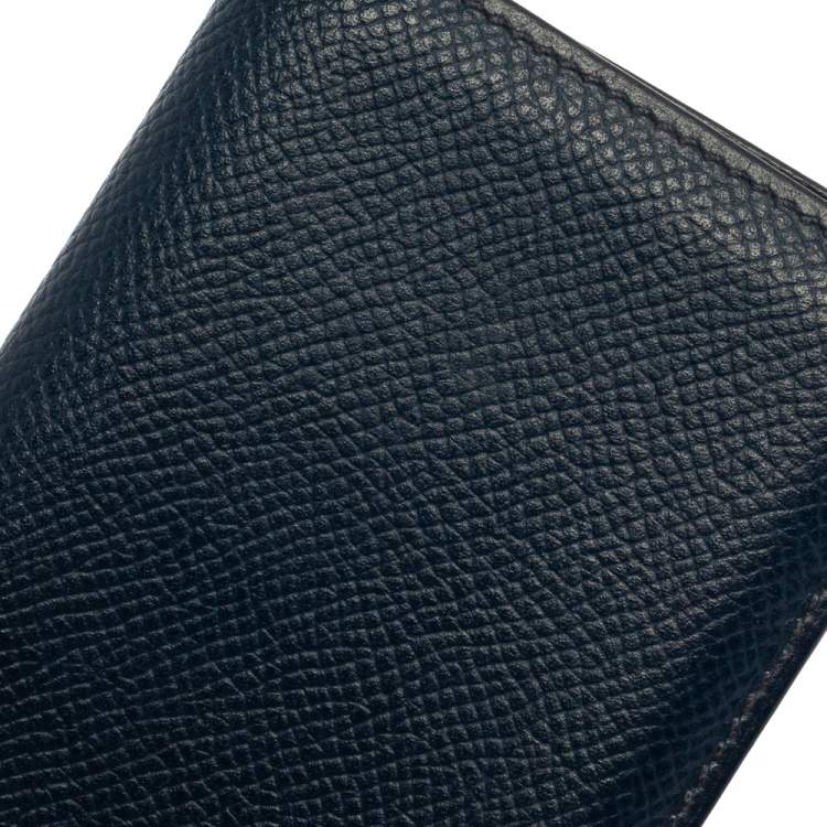 Pre Owned Hermes Blue De Malte Euclide Epsom MC2 Card Holder