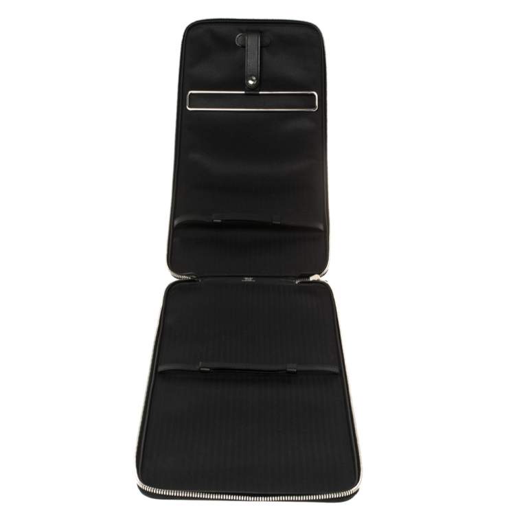 Pre Owned Hermes Black Vache Liegee Leather Travel Tie Case