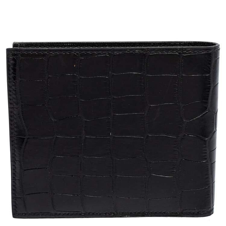 مملوكة مسبقًا Hermes Black Alligator MC² Copernic Wallet 