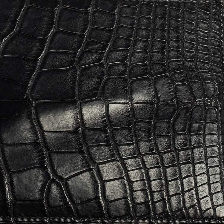 مملوكة مسبقًا Hermes Black Alligator MC² Copernic Wallet 