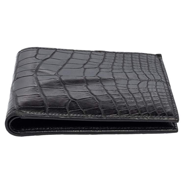 مملوكة مسبقًا Hermes Black Alligator MC² Copernic Wallet 