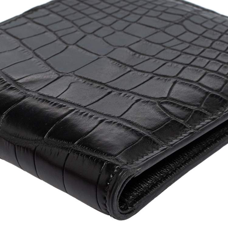 مملوكة مسبقًا Hermes Black Alligator MC² Copernic Wallet 