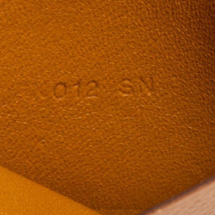 Pre Owned Hermés Natural Sable Epsom Leather Bifold Card Case