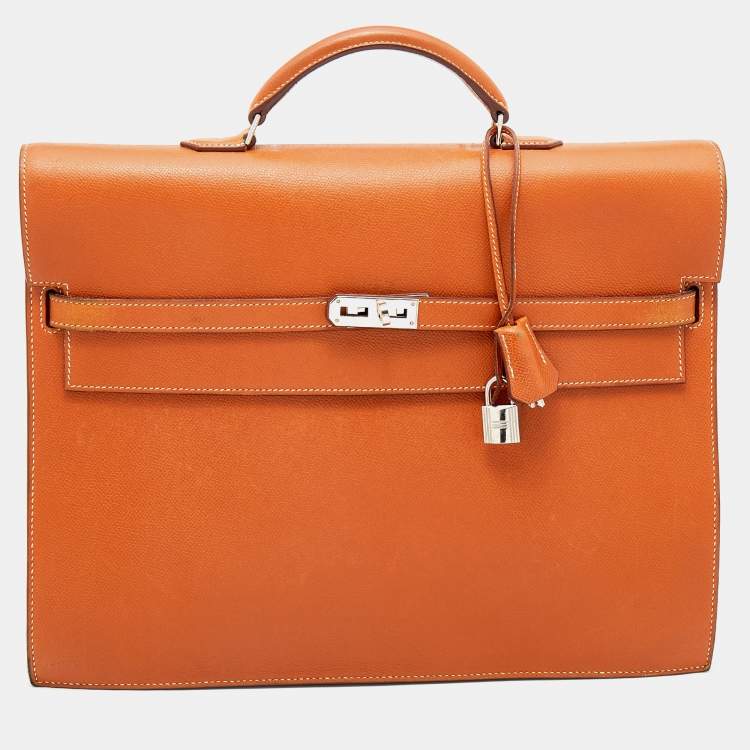 Hermes Gold Courchevel Leather Kelly Depeche Briefcase 38 Bag Hermes ...