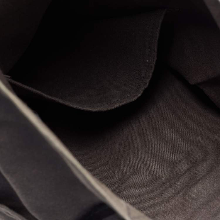 Pre Owned Hermes Grey/Black Canvas Fourre Tout Shopper Tote
