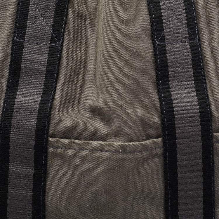 Pre Owned Hermes Grey/Black Canvas Fourre Tout Shopper Tote