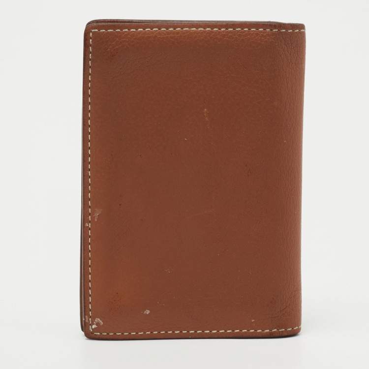 Pre Owned  Hermes Gold Evercolor Leather MC² Euclide Card Holder