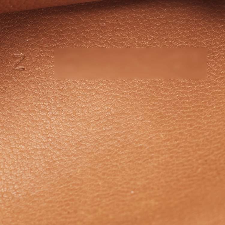 Pre Owned  Hermes Gold Evercolor Leather MC² Euclide Card Holder