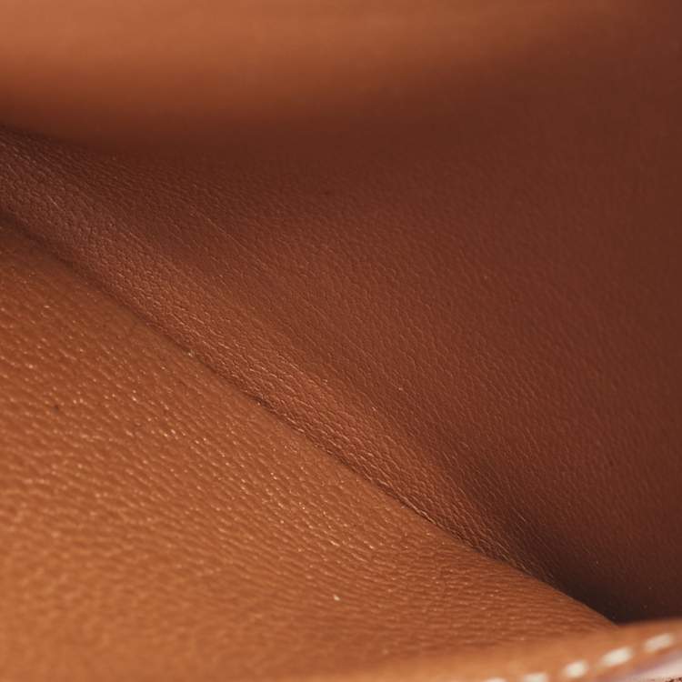 Pre Owned  Hermes Gold Evercolor Leather MC² Euclide Card Holder