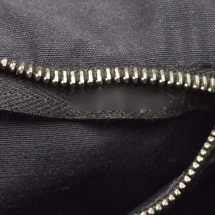 Pre Owned Hermes Black Canvas and Leather Acapulco Messenger Bag