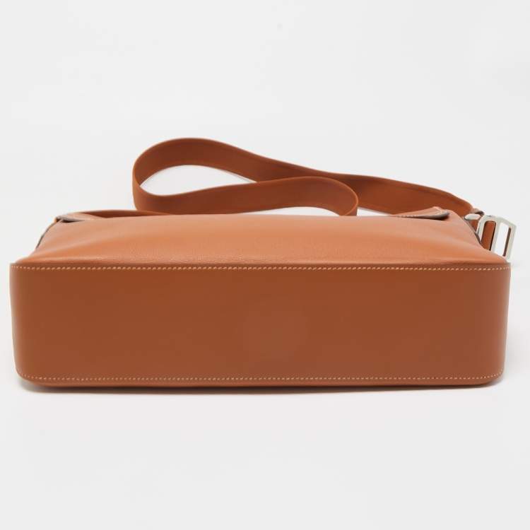 Pre Owned Hermès Gold Evergrain Citynews Messenger Bag