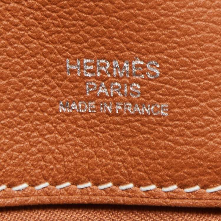 Pre Owned Hermès Gold Evergrain Citynews Messenger Bag