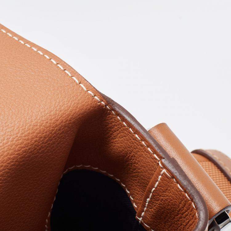Pre Owned Hermès Gold Evergrain Citynews Messenger Bag
