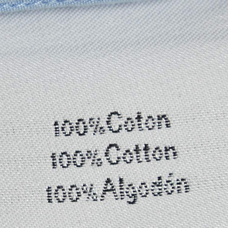 Pre Owned Hermès Blue Cotton Buttoned Up Shirt 4XL