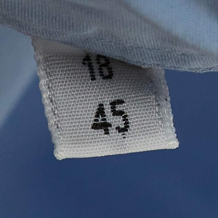 Pre Owned Hermès Blue Cotton Buttoned Up Shirt 4XL