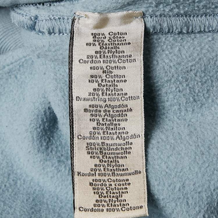 Pre Owned Hermes Blue Cotton Knit Shorts XL