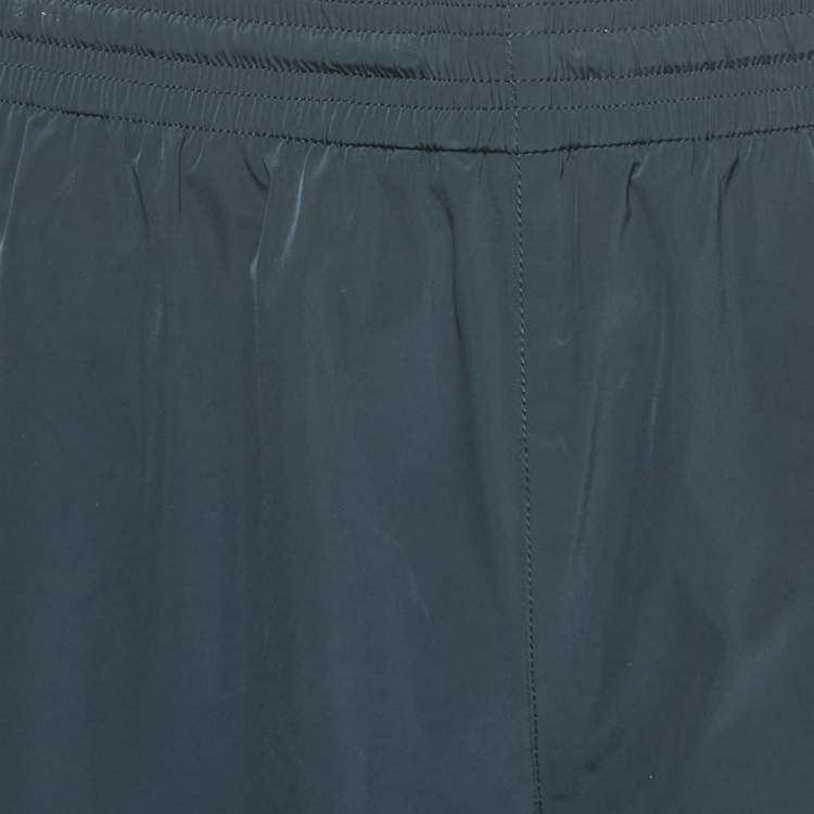 Pre Owned Hermès Navy Blue Nylon Drawstring Shorts L