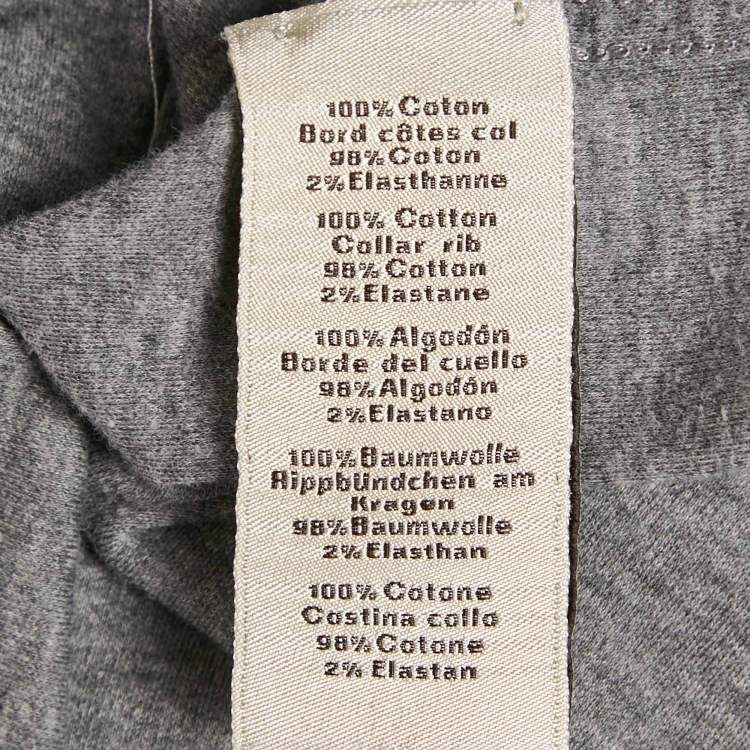 Pre Owned Hermes Grey Jersey Crew Neck T-Shirt XXL