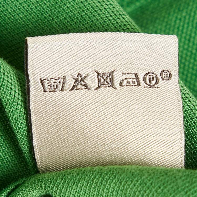 Pre Owned Hermes Green Cotton Pique Crew Neck T-Shirt M