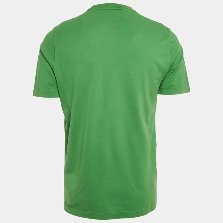 Pre Owned Hermes Green Cotton Pique Crew Neck T-Shirt M