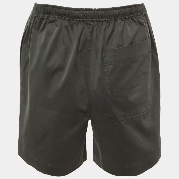 Pre Owned Hermès Grey Cotton Gabardine Shorts XS