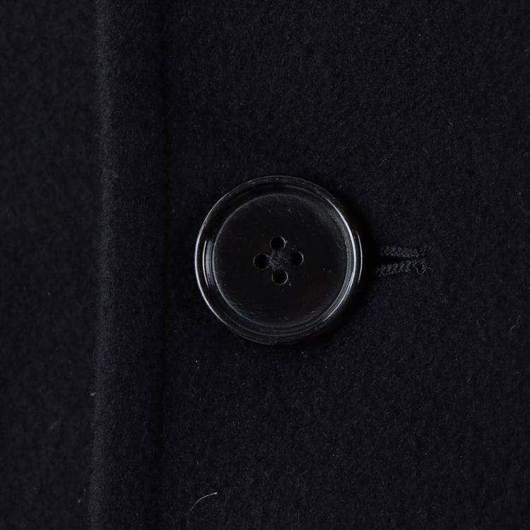 Pre Owned Hermès Black Cashmere Coat Size M