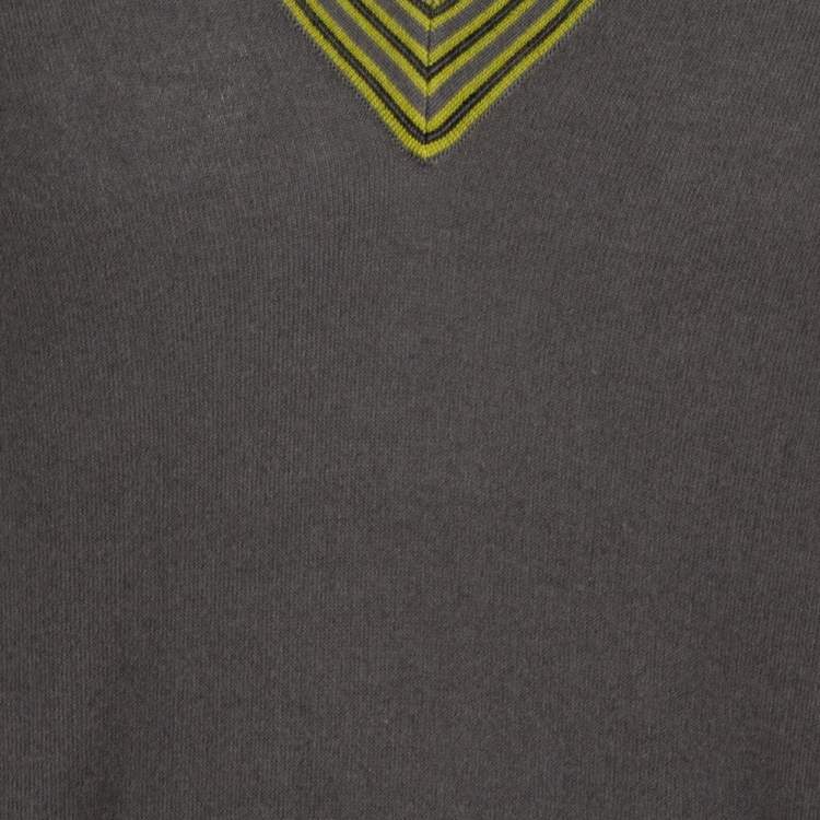 Pre Owned Hermes Grey Cashmere Sweater L
