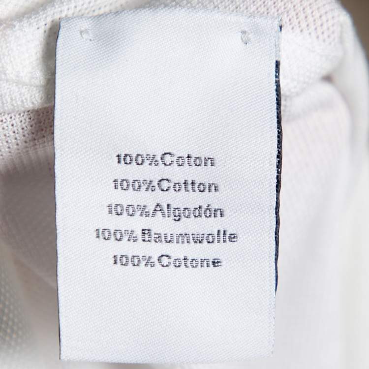 Pre Owned Hermès White Cotton Pique Polo T-Shirt 3XL 