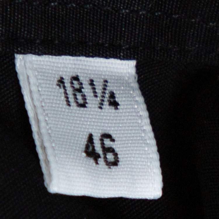 Pre Owned Hermes Black Cotton Button Front Long Sleeve Shirt 5XL