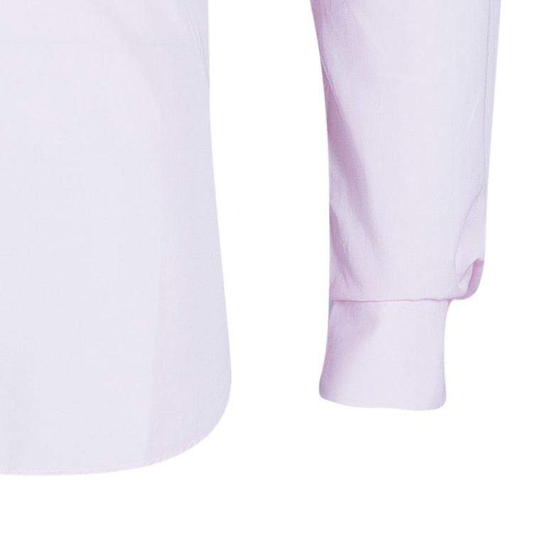 Pre Owned Hermes Men's Pink Straight Fit Poplin Shirt S