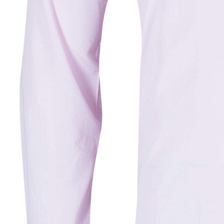 Pre Owned Hermes Men's Pink Straight Fit Poplin Shirt S