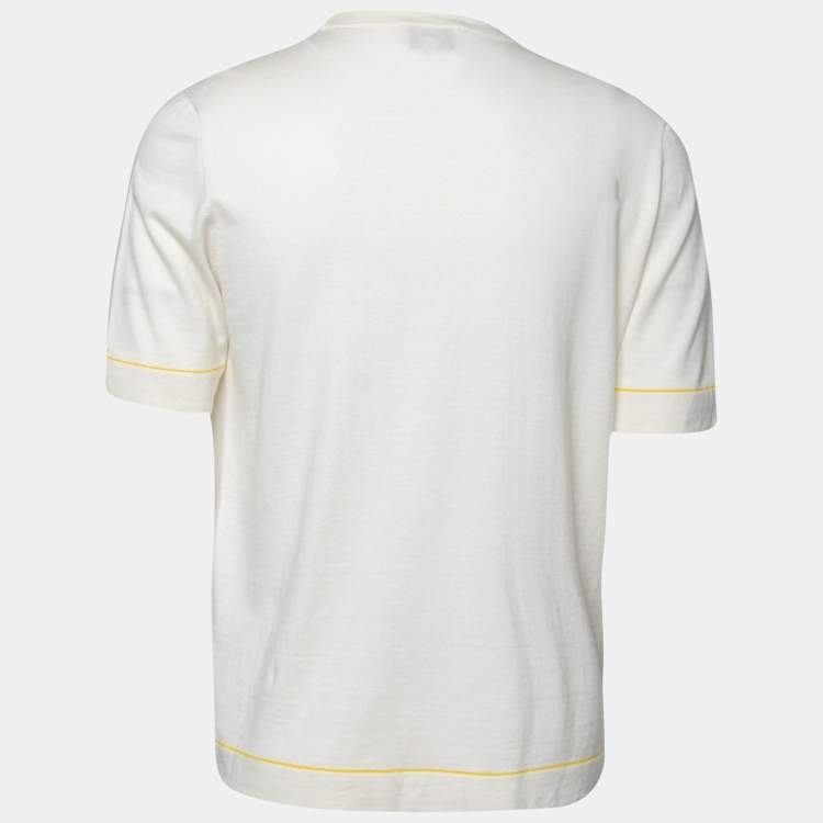 Pre Owned Hermes Cream Cashmere T-Shirt L