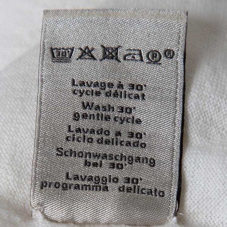 Pre Owned Hermes Cream Cashmere T-Shirt L
