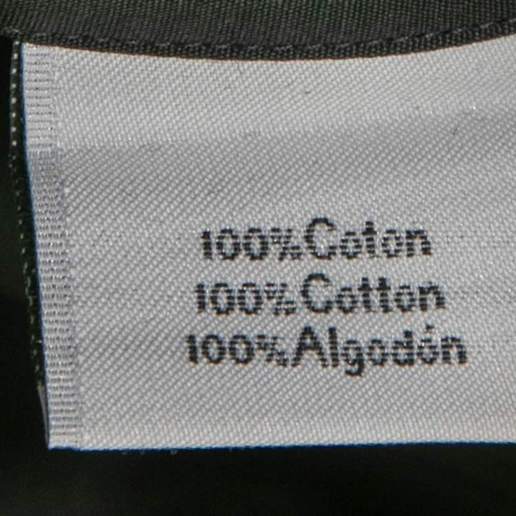 Pre Owned Hermés Black Poplin Button Front Shirt S