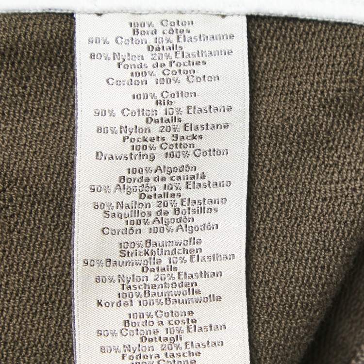 Pre Owned Hermes Olive Green Cotton Shorts M