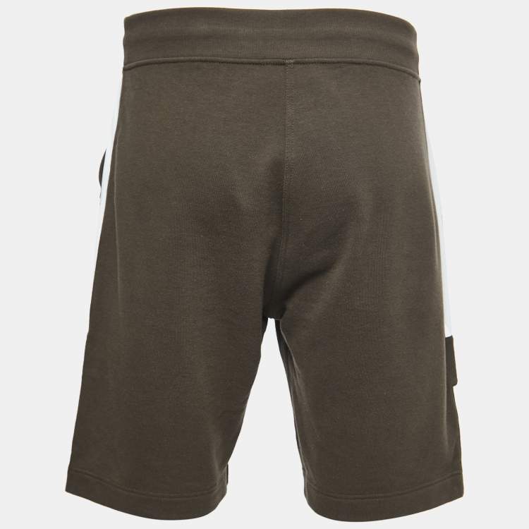 Pre Owned Hermes Olive Green Cotton Shorts M