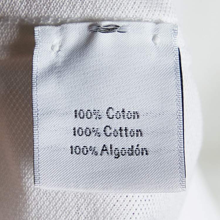Pre Owned Hermès  White Cotton Pique Polo T-Shirt XXL