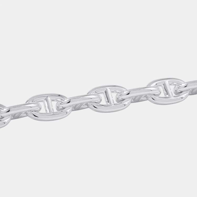 Pre Owned Hermes Chaine D'Ancre Bracelet 14 Frames Size Mm Sv925