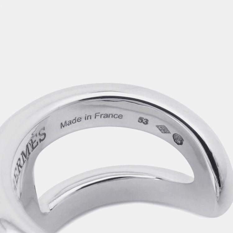 Pre Owned Hermes Osmoz Ring Size Gm/53/#13 Sv925