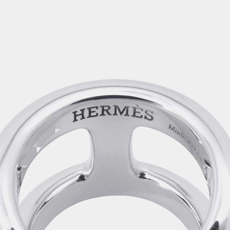 Pre Owned Hermes Osmoz Ring Size Gm/53/#13 Sv925