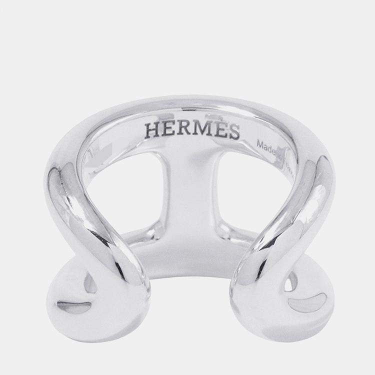 Pre Owned Hermes Osmoz Ring Size Gm/53/#13 Sv925