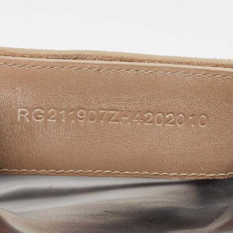 Pre Owned Hermes Brown Suede Chypre Flat Slides Size 42