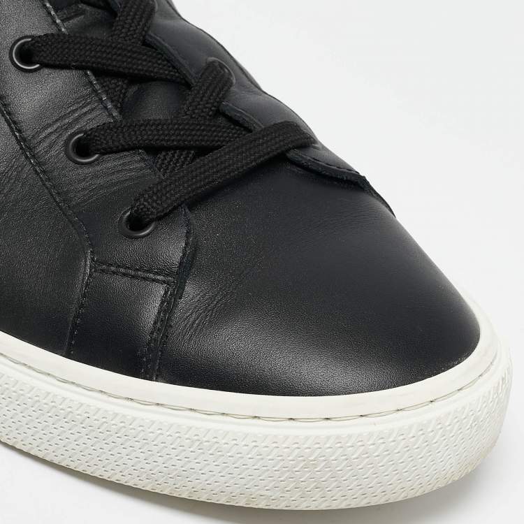 Pre Owned Hermes Black Leather Daydream Sneakers Size 45