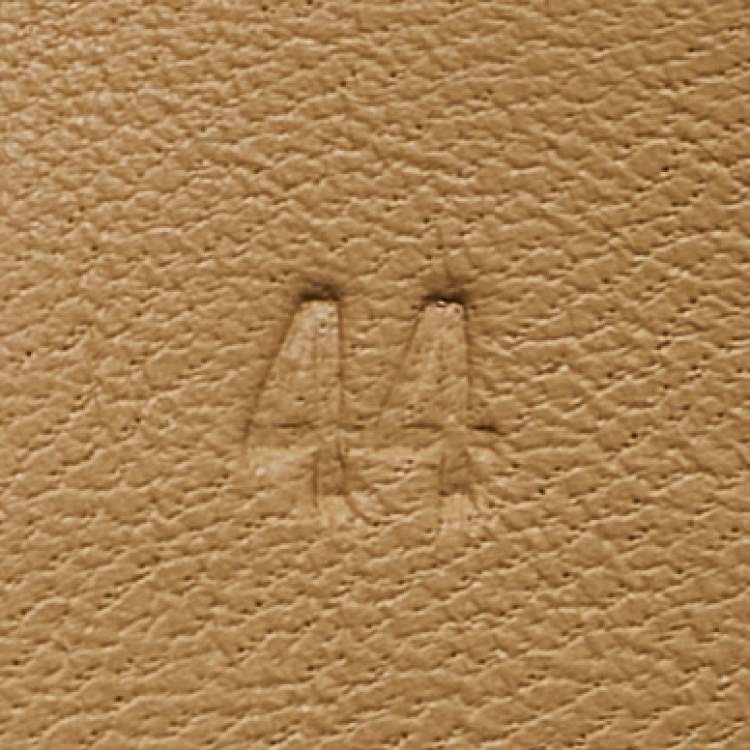Pre Owned Hermes Beige Suede Chypre Slide Sandals Size 44
