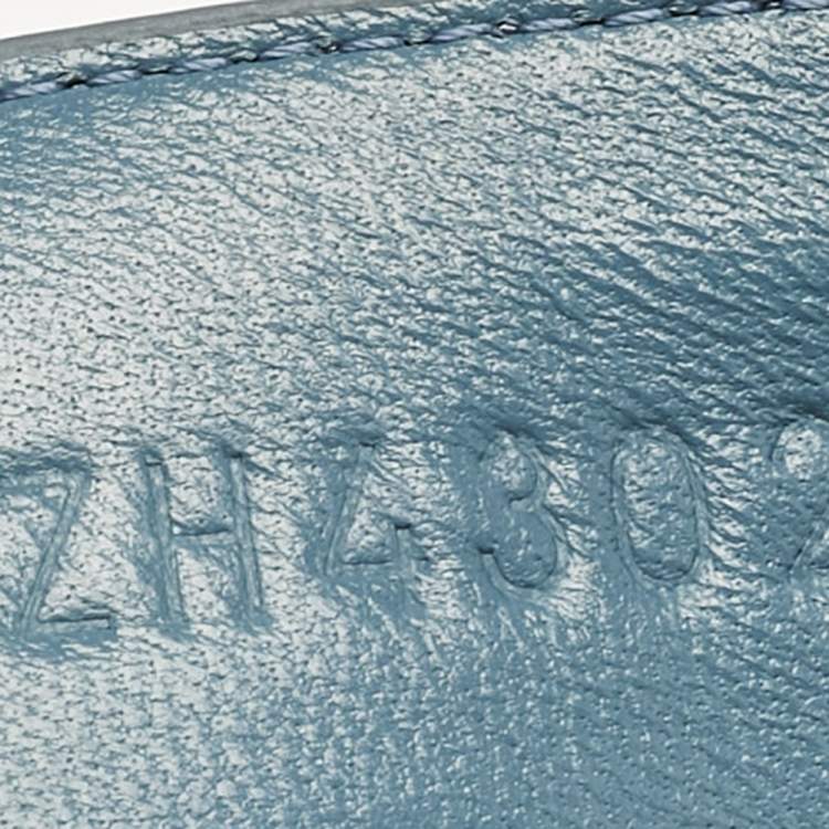 Pre Owned Hermes Black/Blue Leather Chypre Sandals Size 43 