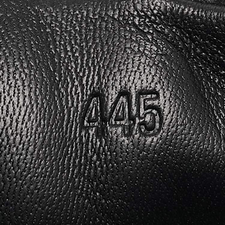 Pre Owned Hermes Black Leather Daydream Sneakers Size 44.5